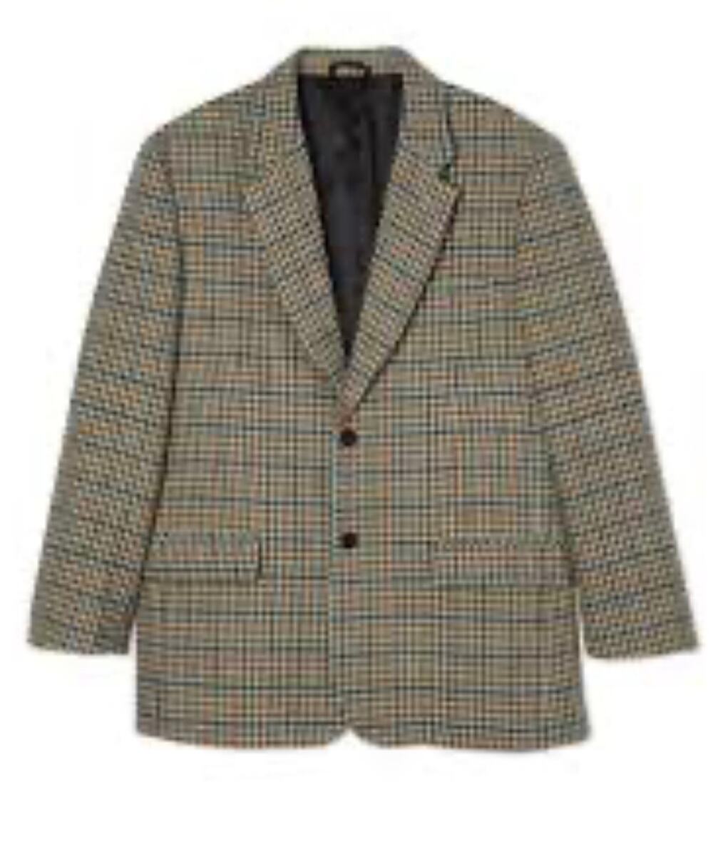 More Than Yesterday Check Boyfriend Fit Blazer Women's Free Size